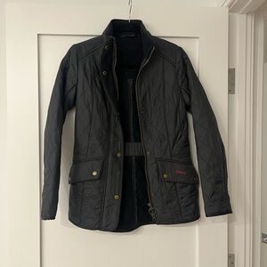 Barbour Charcoal Quilted Puffer Jacket
